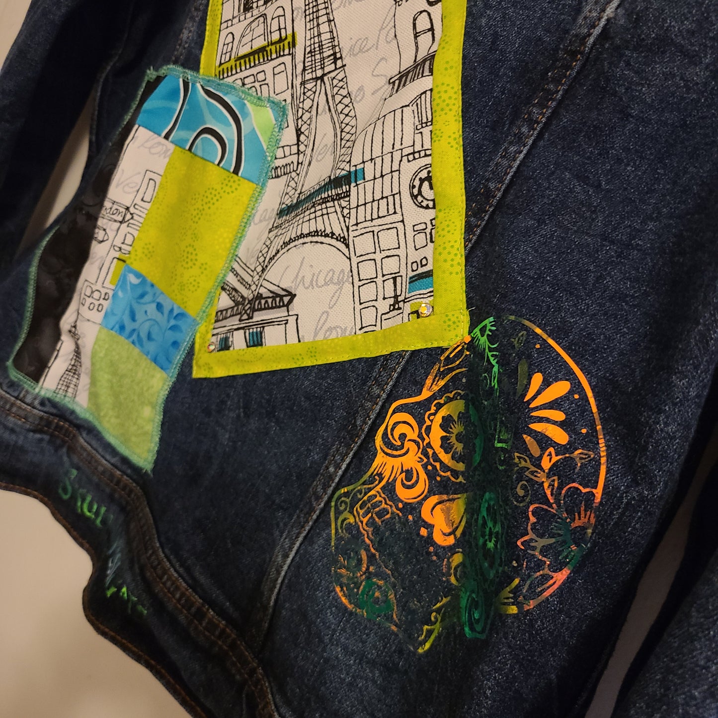 Jean Jacket Embellished-Parisian Dreams