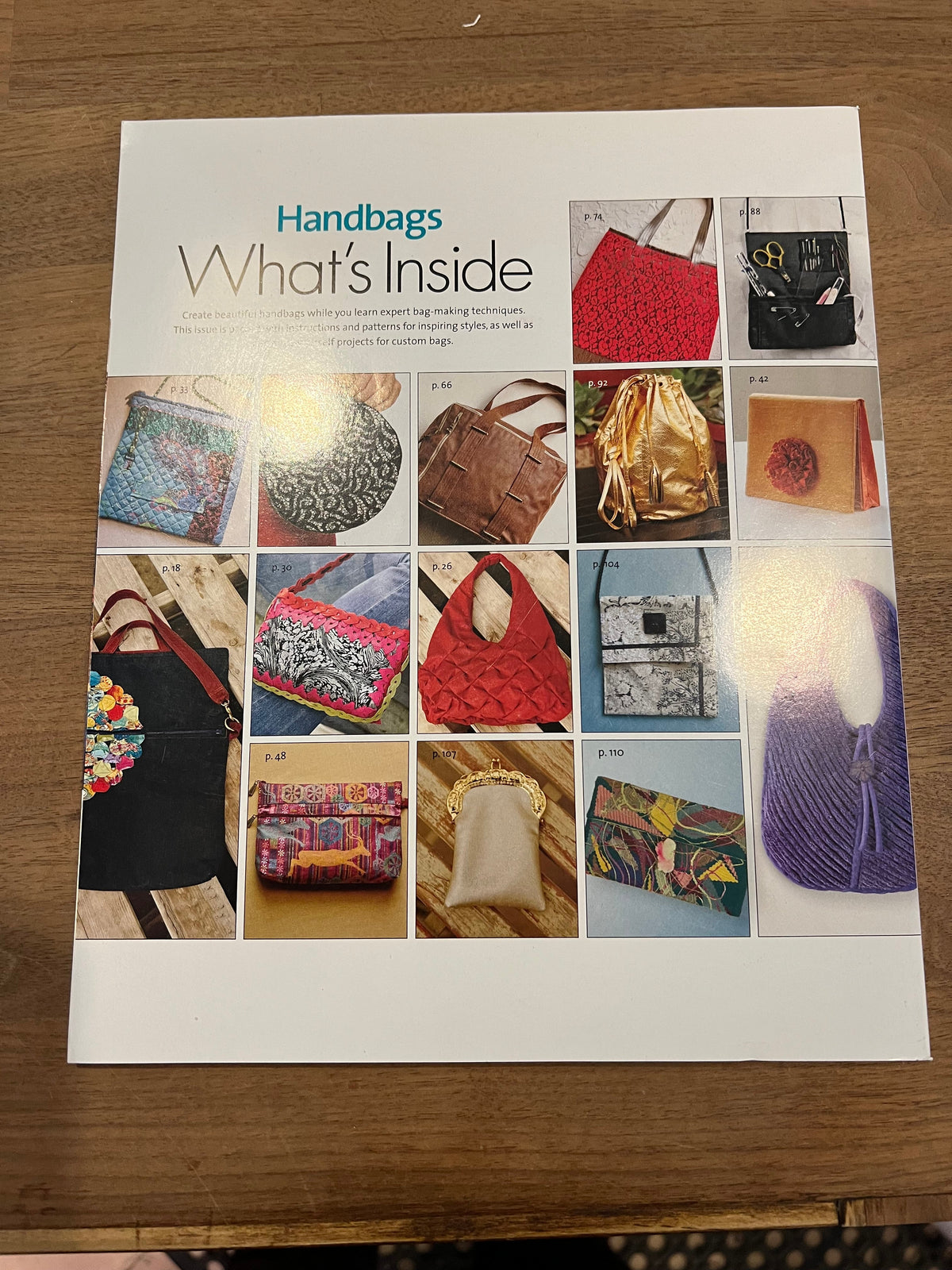 Threads Magazine Special Edition Handbags Summer 2014