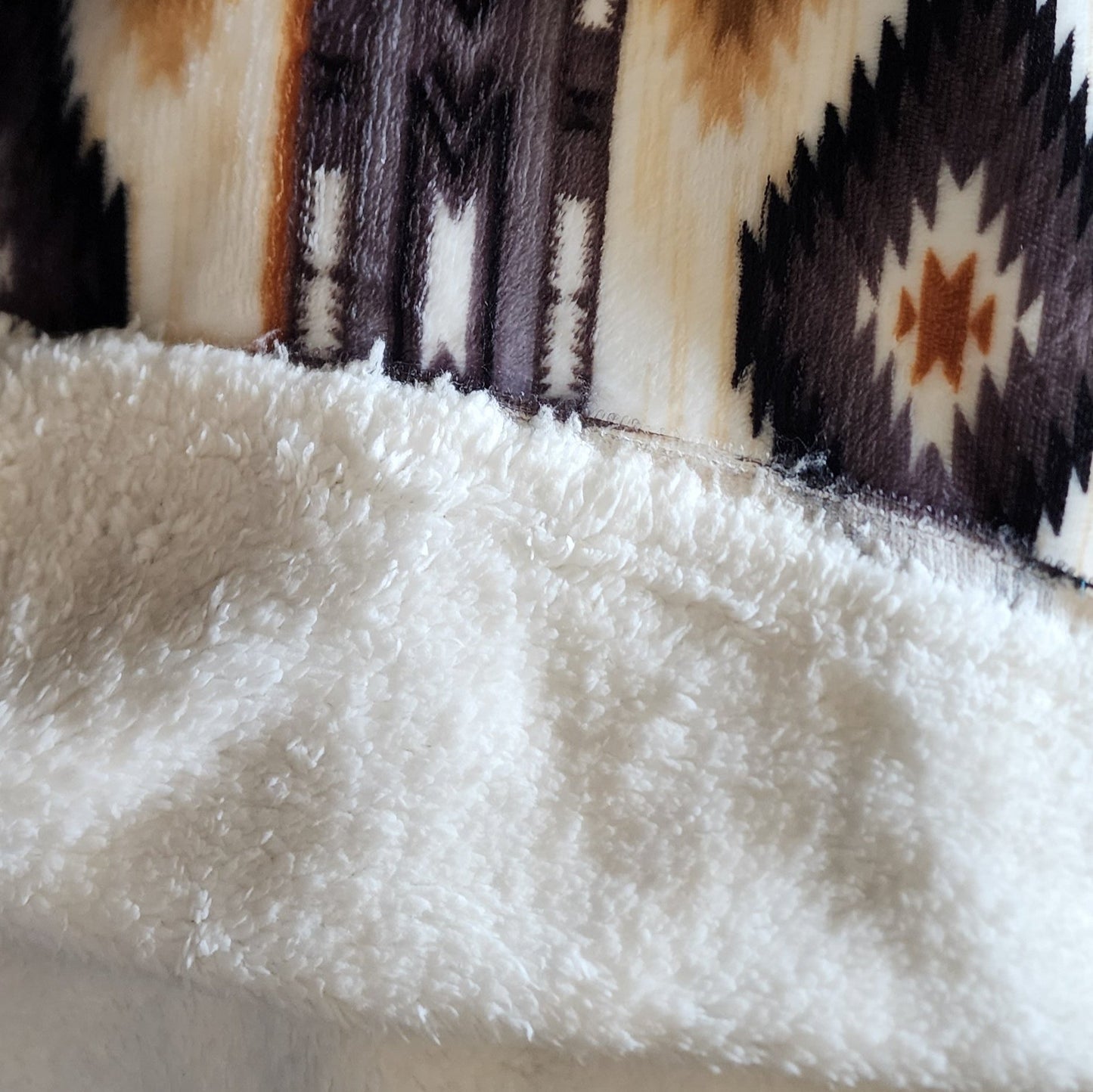 Cape - Navaho Fleece with Faux Fur