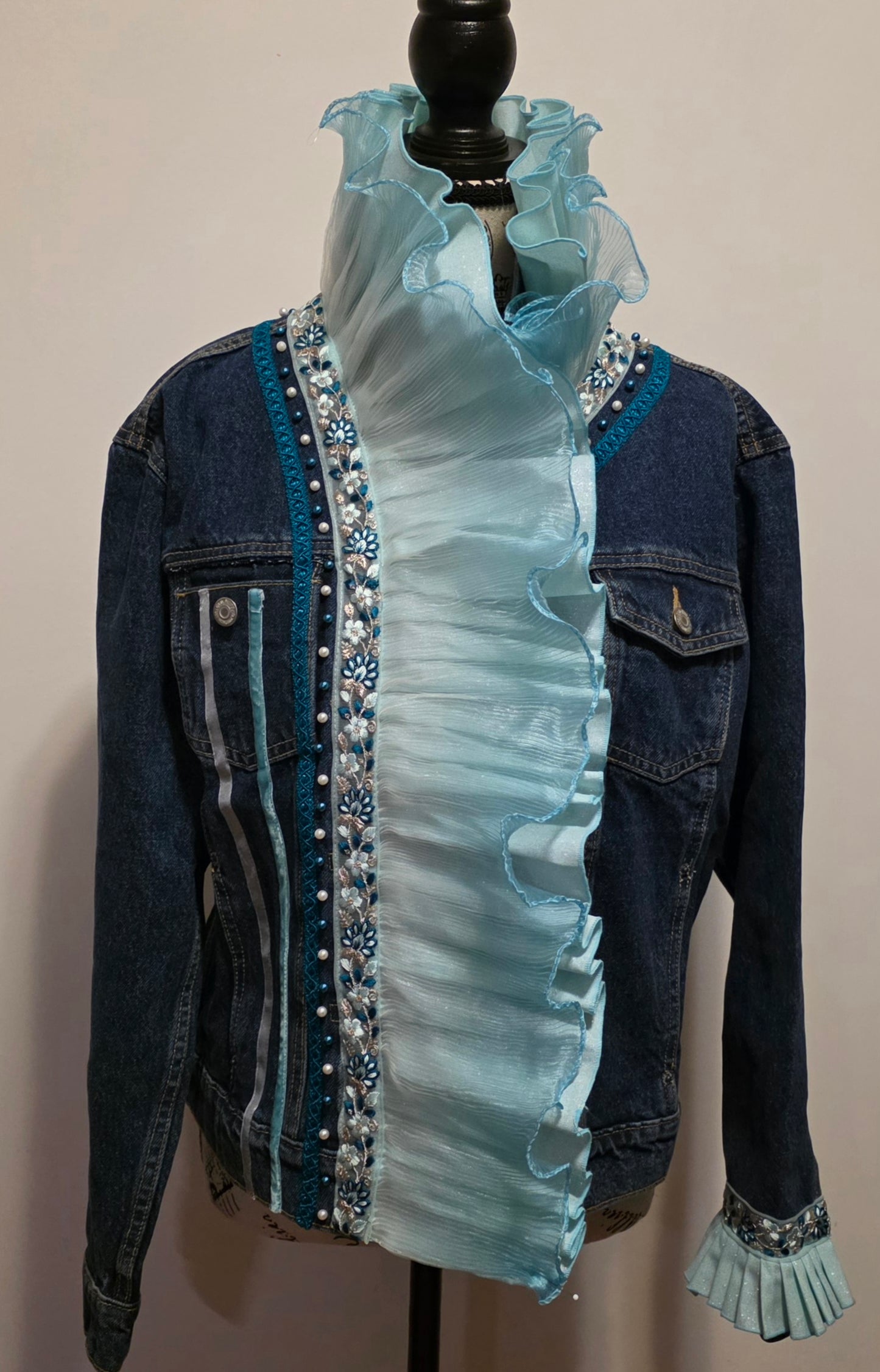 Embelliahed Jean Jacket- Aura