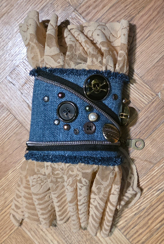 Denim & Lace Cuff - Rogue