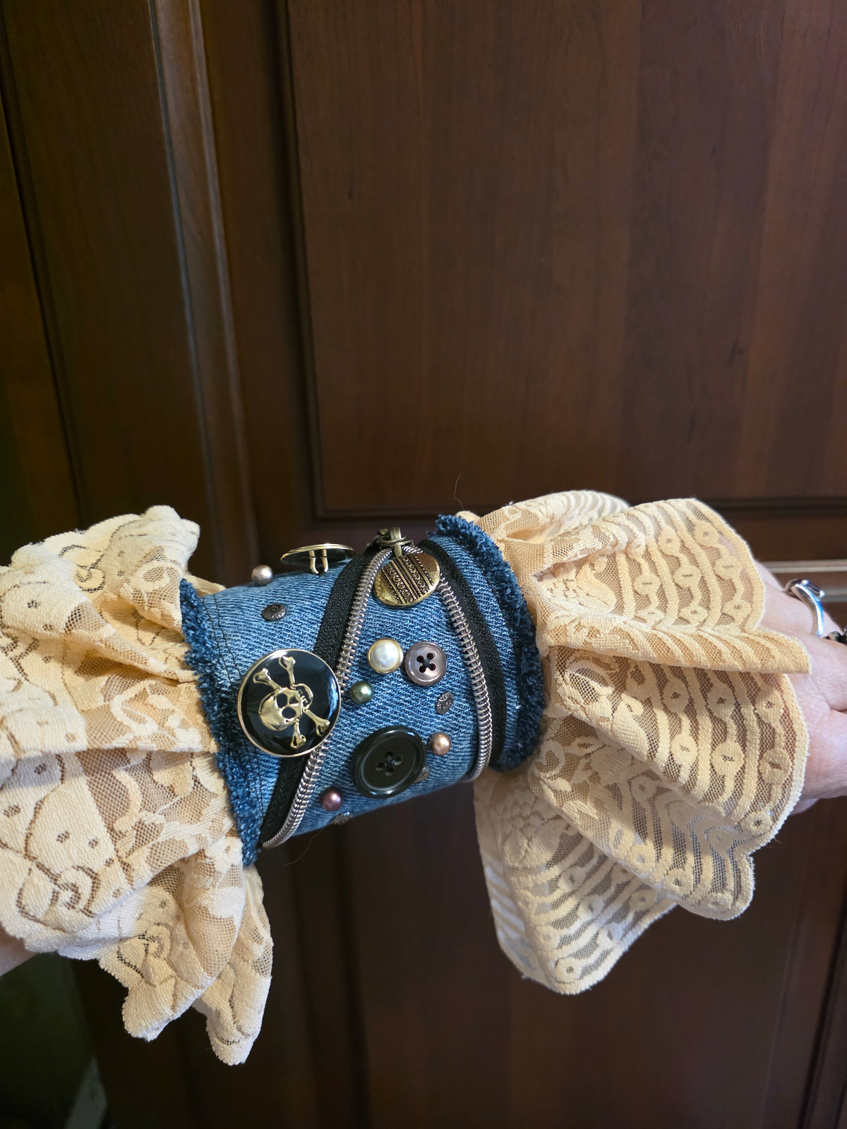 Denim & Lace Cuff - Rogue