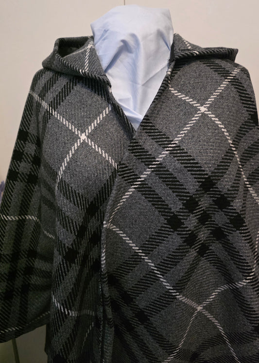 Cape - Grey Plaid