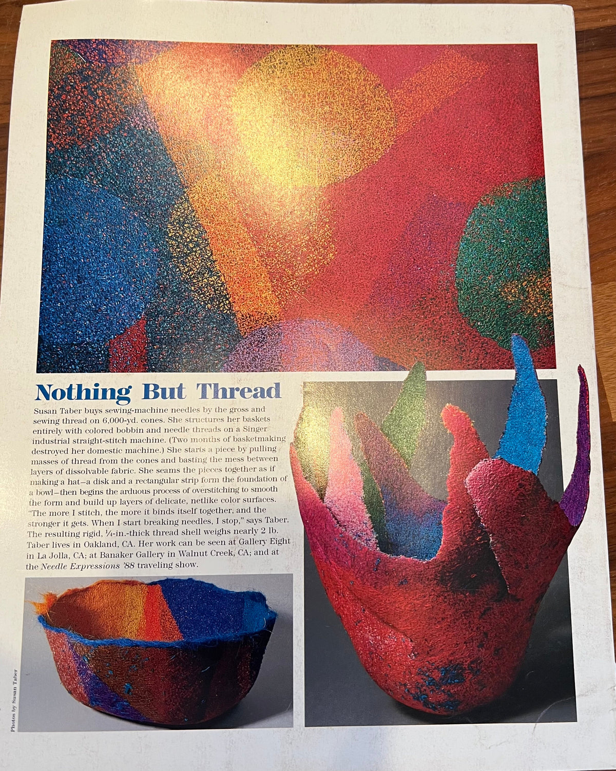 Threads Magazine #20 December/January 1989 Super Rare