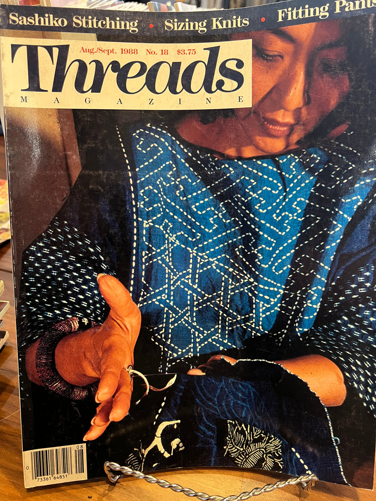 Threads Magazine #18 August / September 1988  Super Rare