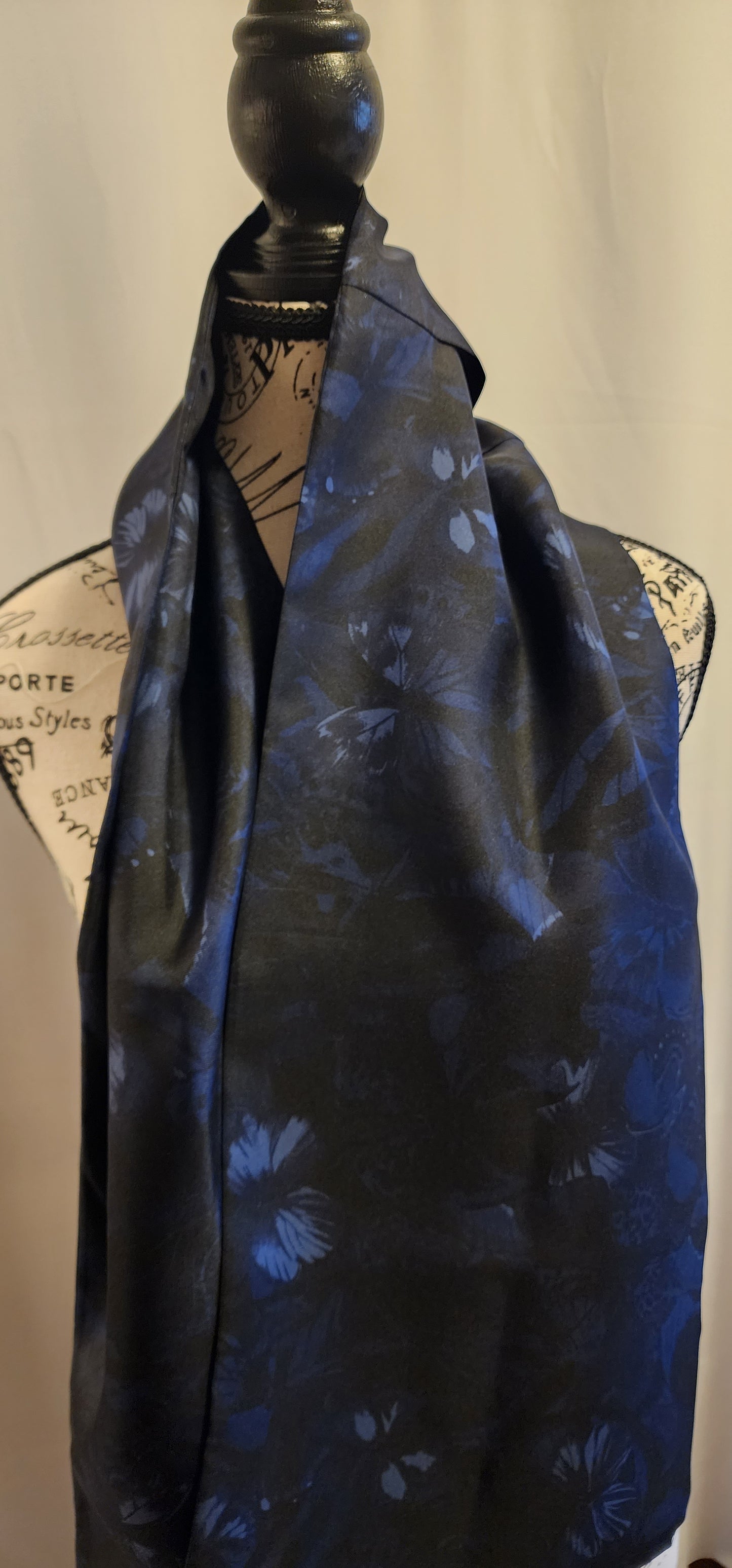 Silk Scarf - Midnight Butterflies